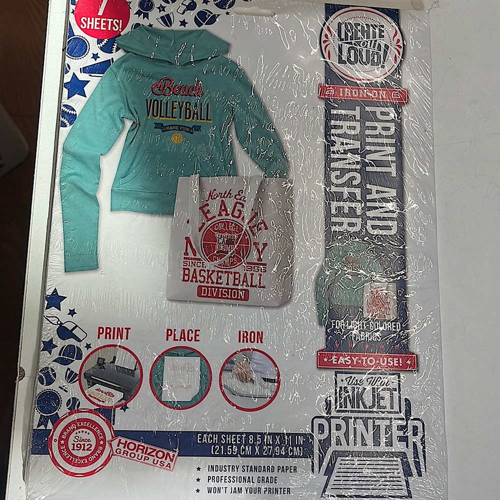 Fabric transfer sheets